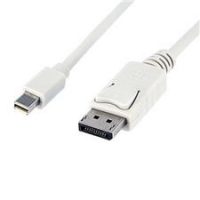 DisplayPort Male to Mini DisplayPort Male Cable - White